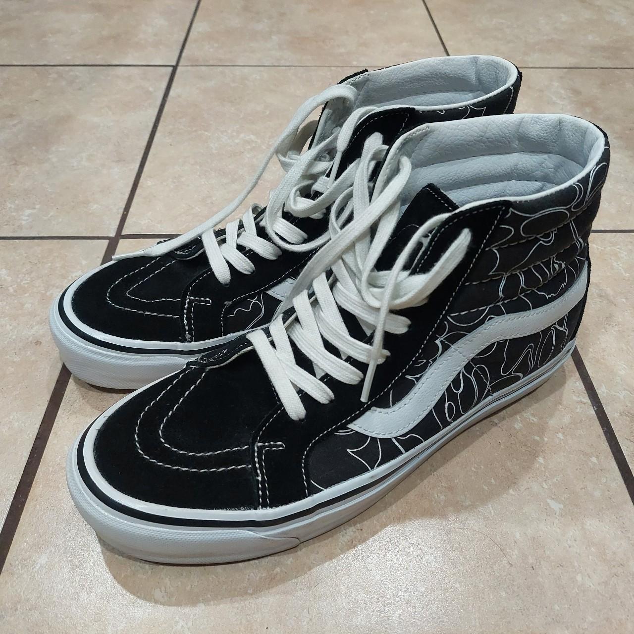 A Bathing Ape x Vans collaboration Sk8 Hi. Size 9.5... - Depop