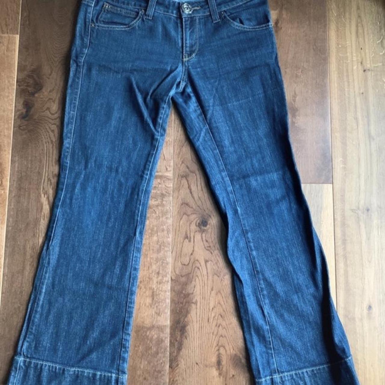 Low waisted miss sixty flares Size 31 - Depop