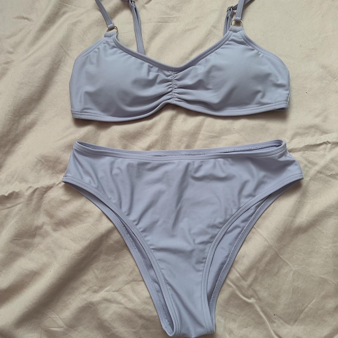 Light purple bikini - cut out tags but fits size... - Depop