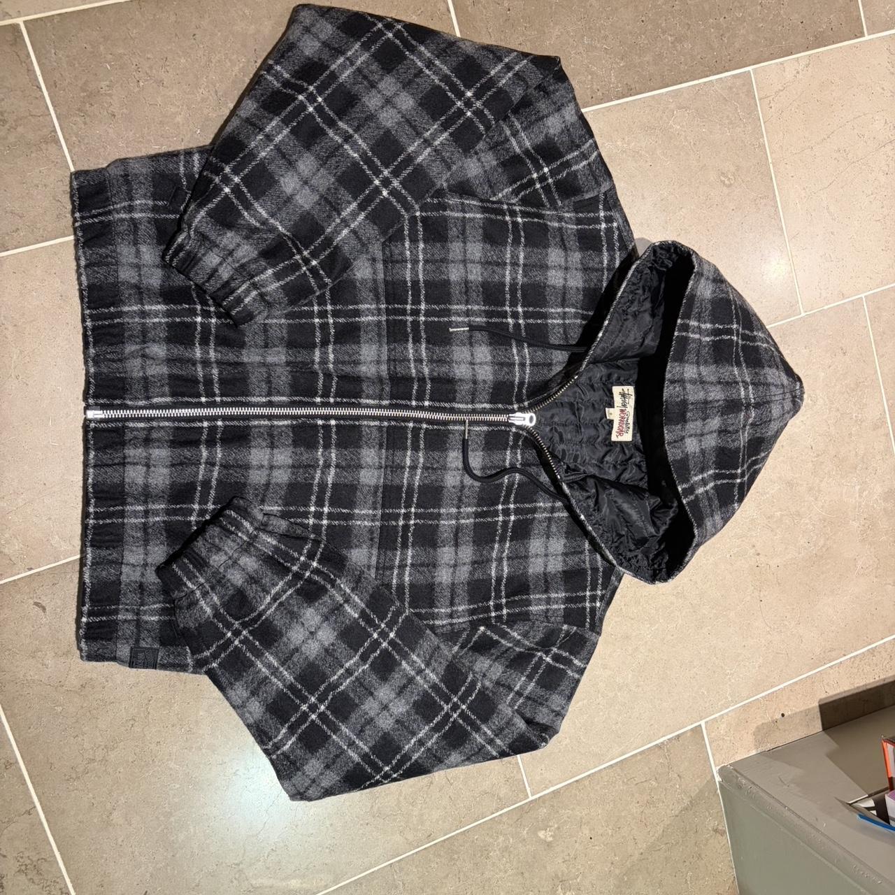 IDA Grey Zip Up Hoodie Embroidered logo on the | Depop