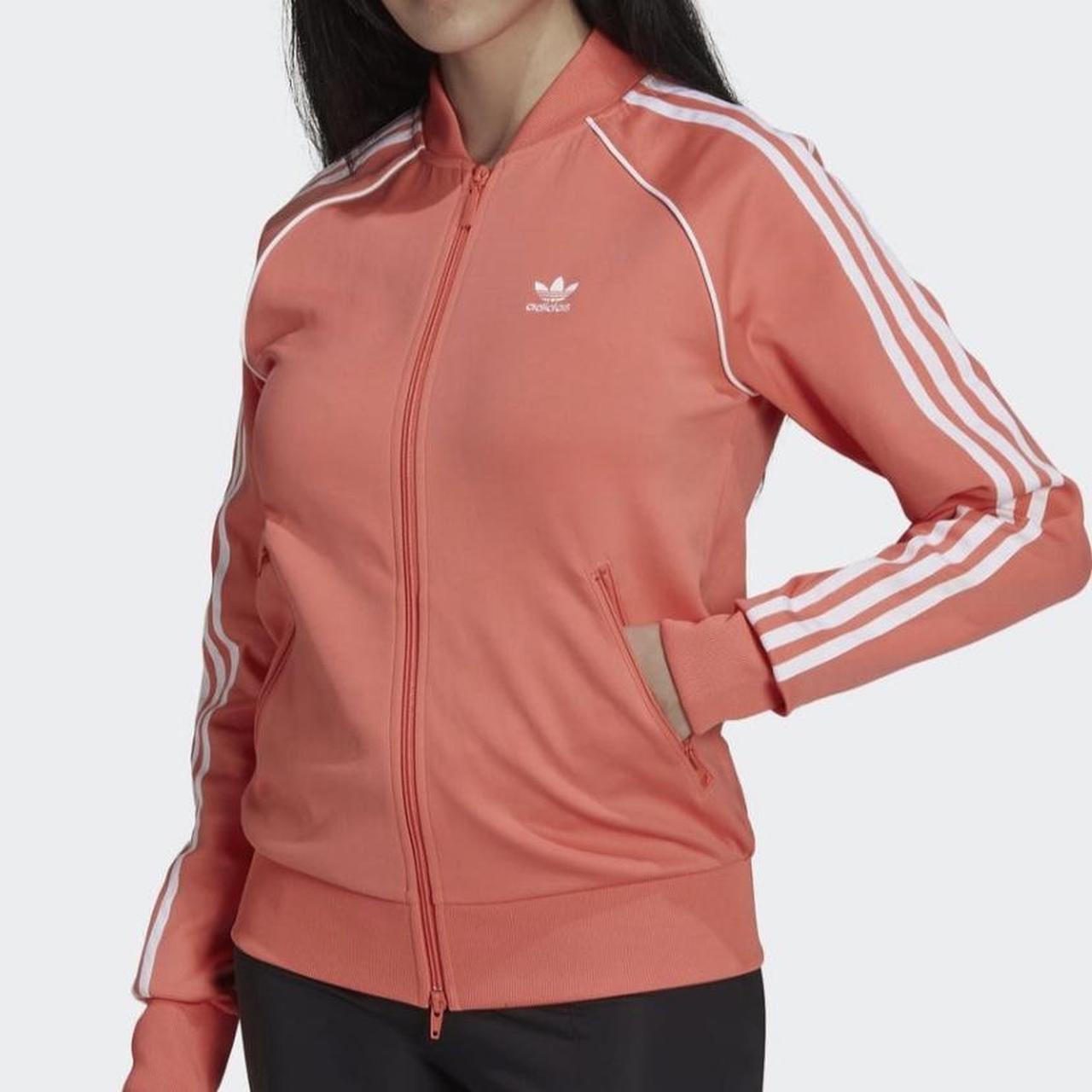 Women s Adidas Tracksuit Jacket Peach Pink