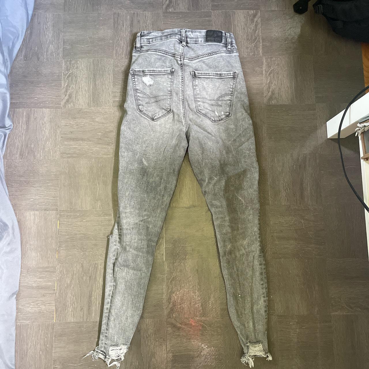 Brand: American Eagle Jeggings gray skinny jeans sz - Depop