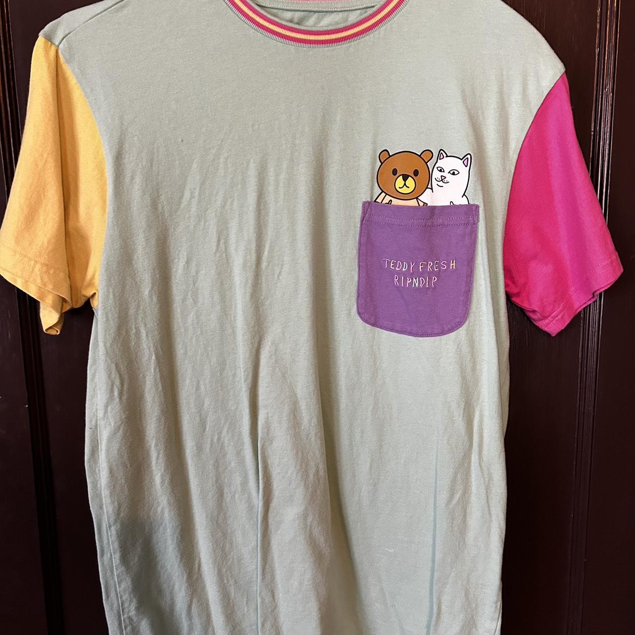 Limited Edition Teddy Fresh x RIPNDIP Tee. Loose fit