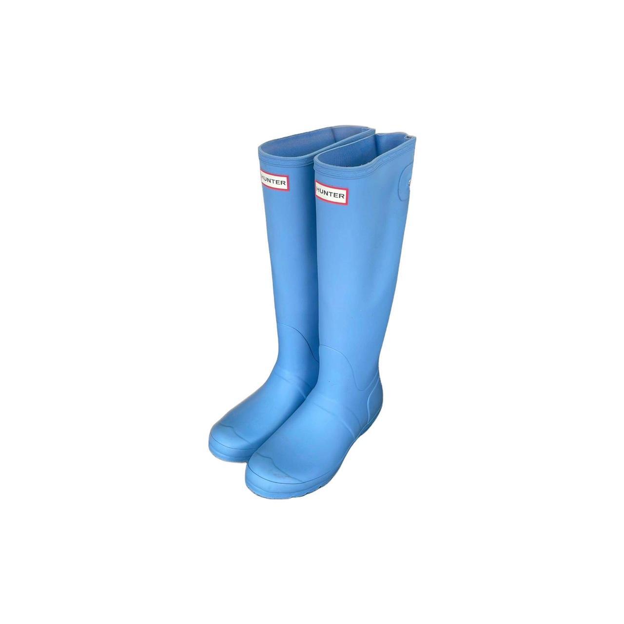 baby blue hunter rain boots