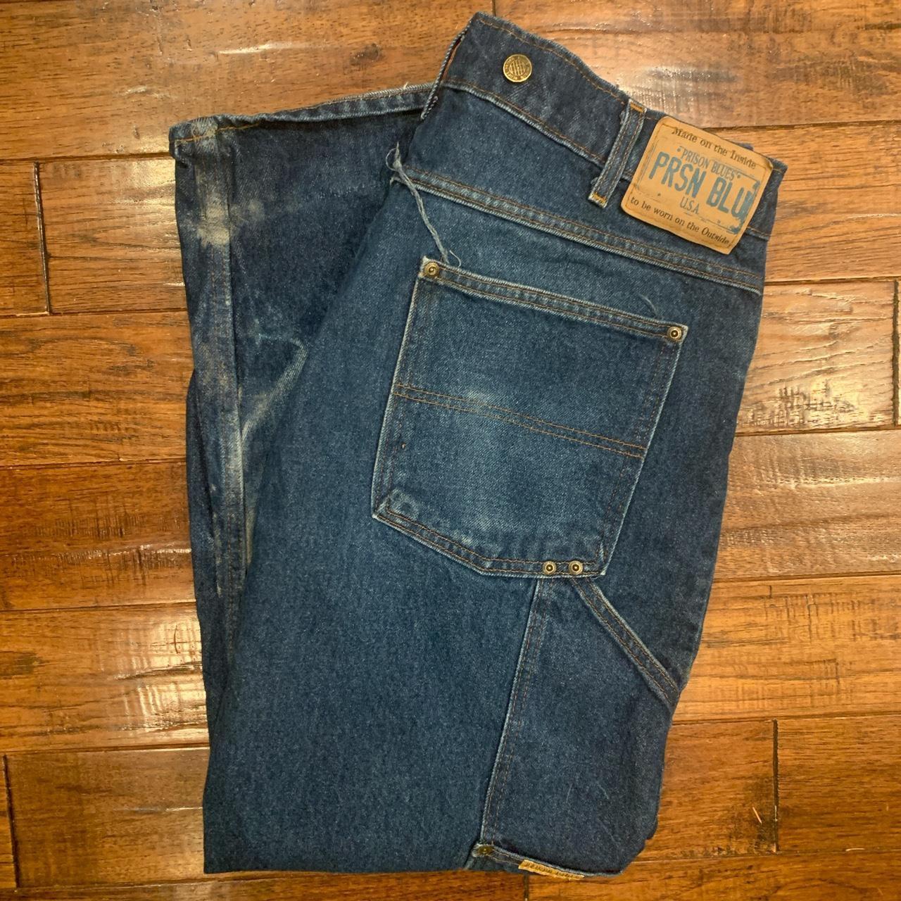 Vintage 90’s Prison Blu Carpenter Jeans Flaws... - Depop