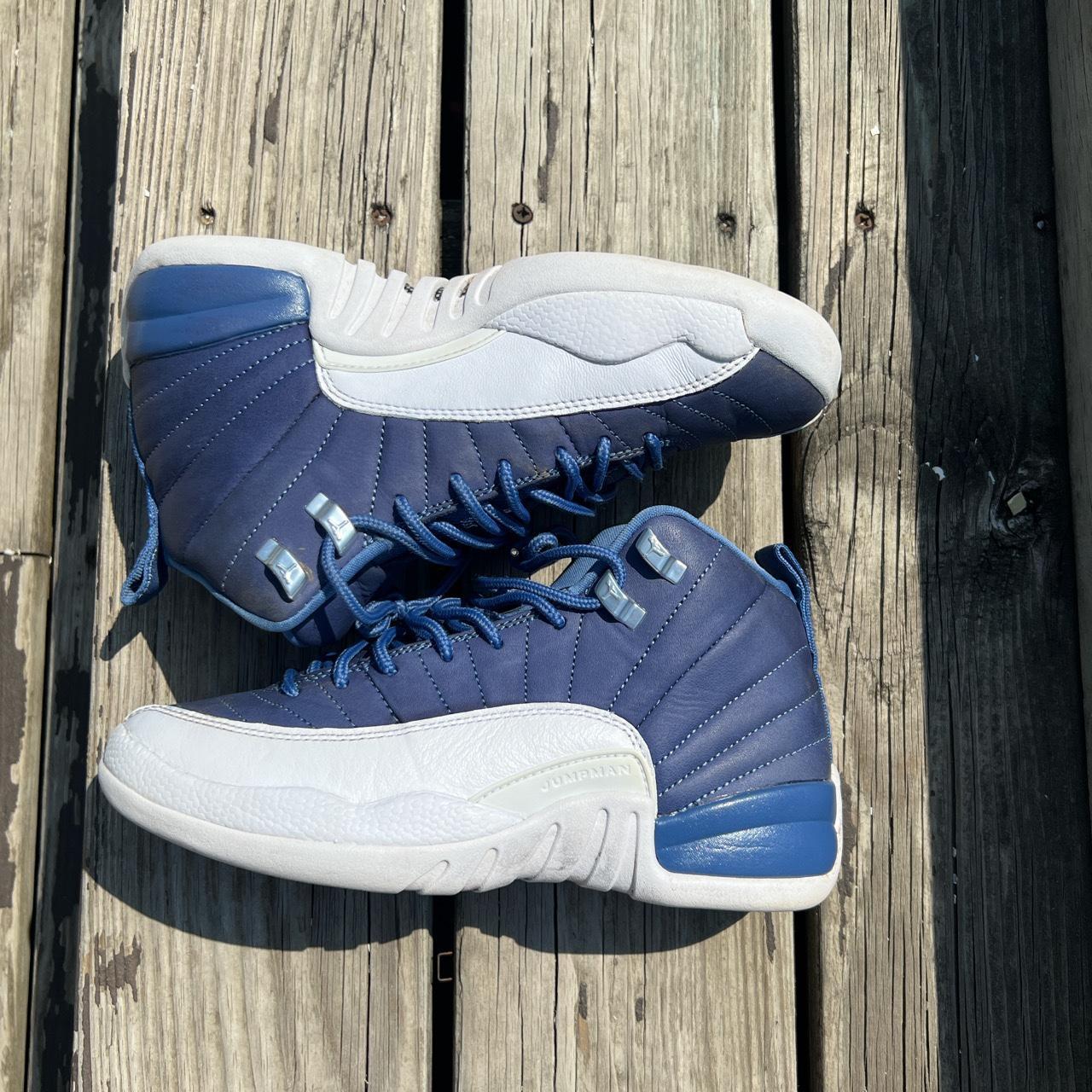 Air Jordan 12 Retro GS 'Indigo' Size 6y Women's... - Depop