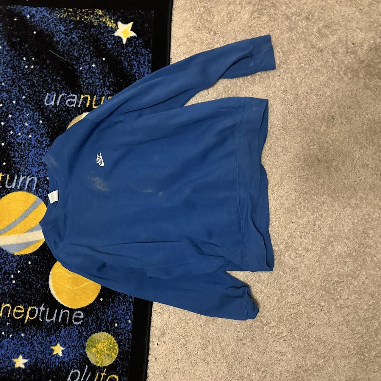 bleached aqua nike sweatshirt