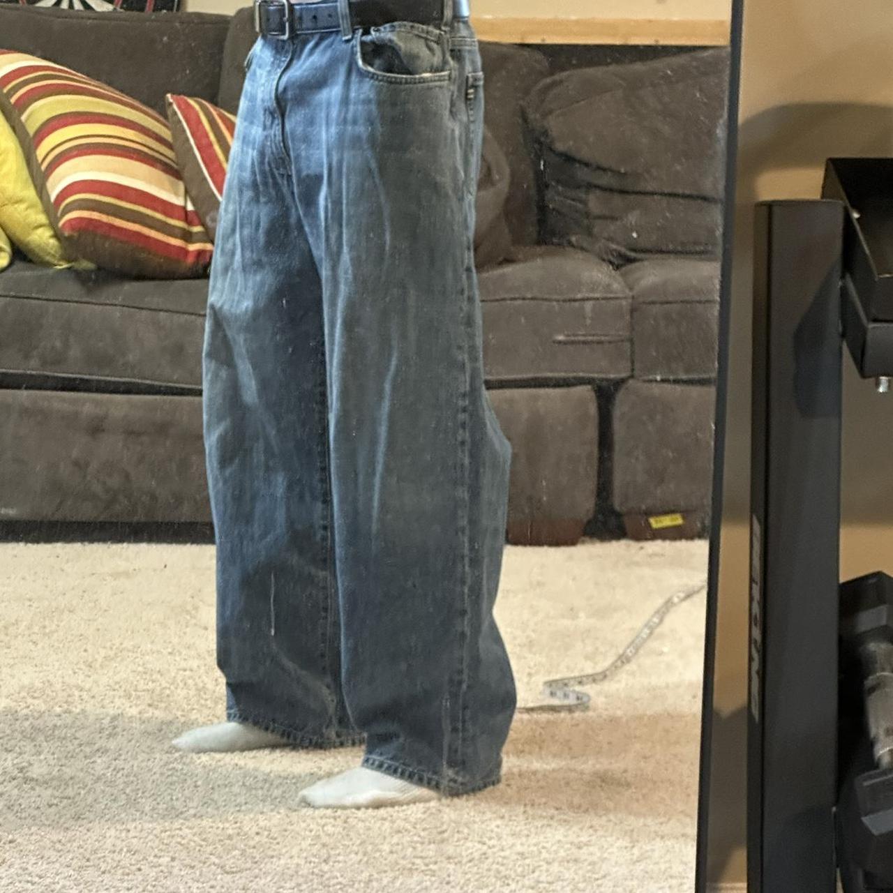 Eddie Bauer baggy y2k skater jeans 40/30 I’m 6ft and... - Depop