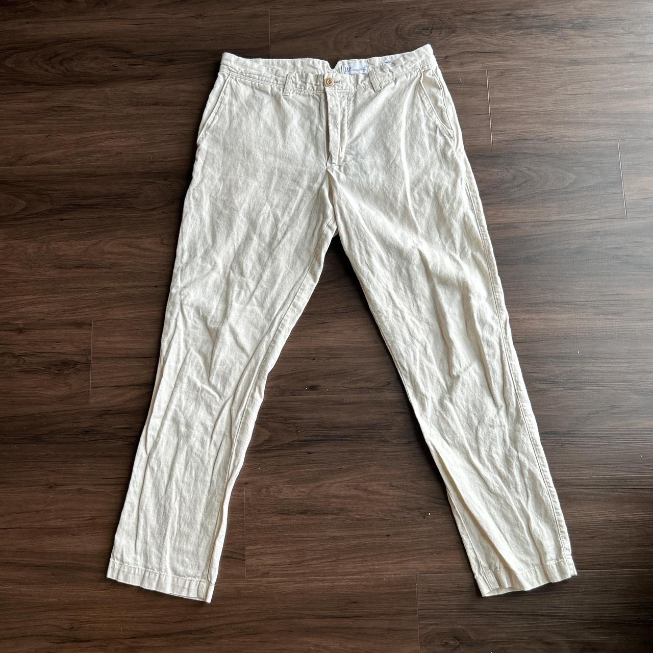 Gap linen pants 30x30 slim fit Look and feel Depop