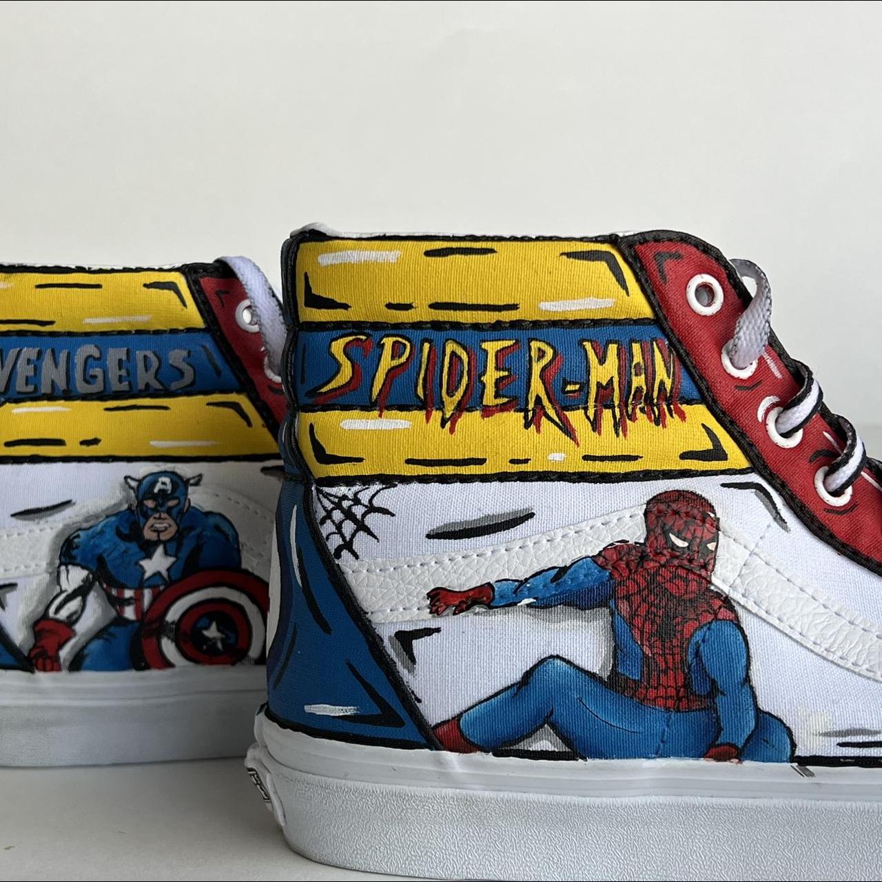 Spider man high top hot sale vans