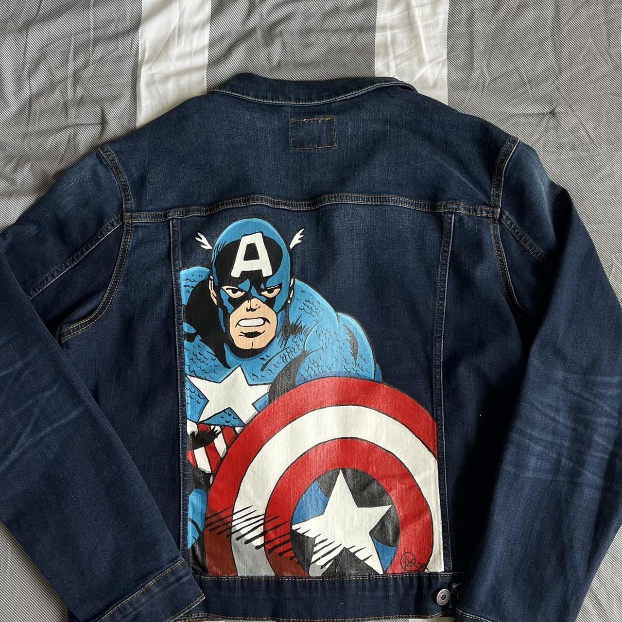 Painted Denim Jacket Handmade Custom jacket Iron Man Marvel Gift for him  Gift - Shop Nigelolart Men's Coats & Jackets - Pinkoi