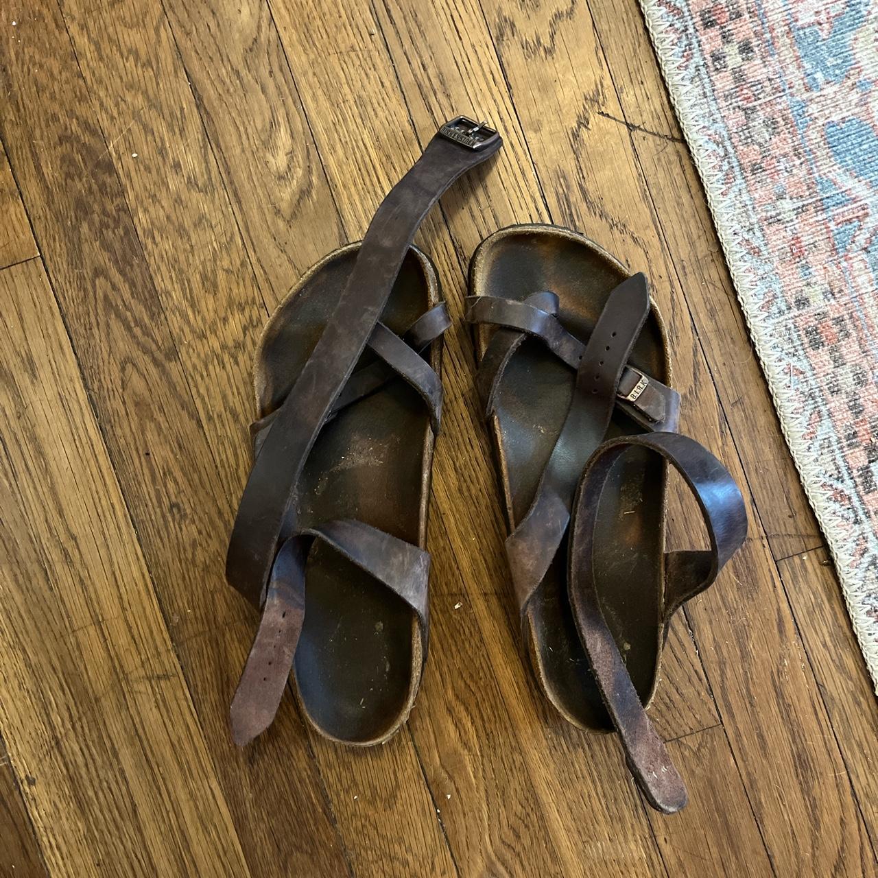 Ankle strap birks worn for one summer but in good... - Depop