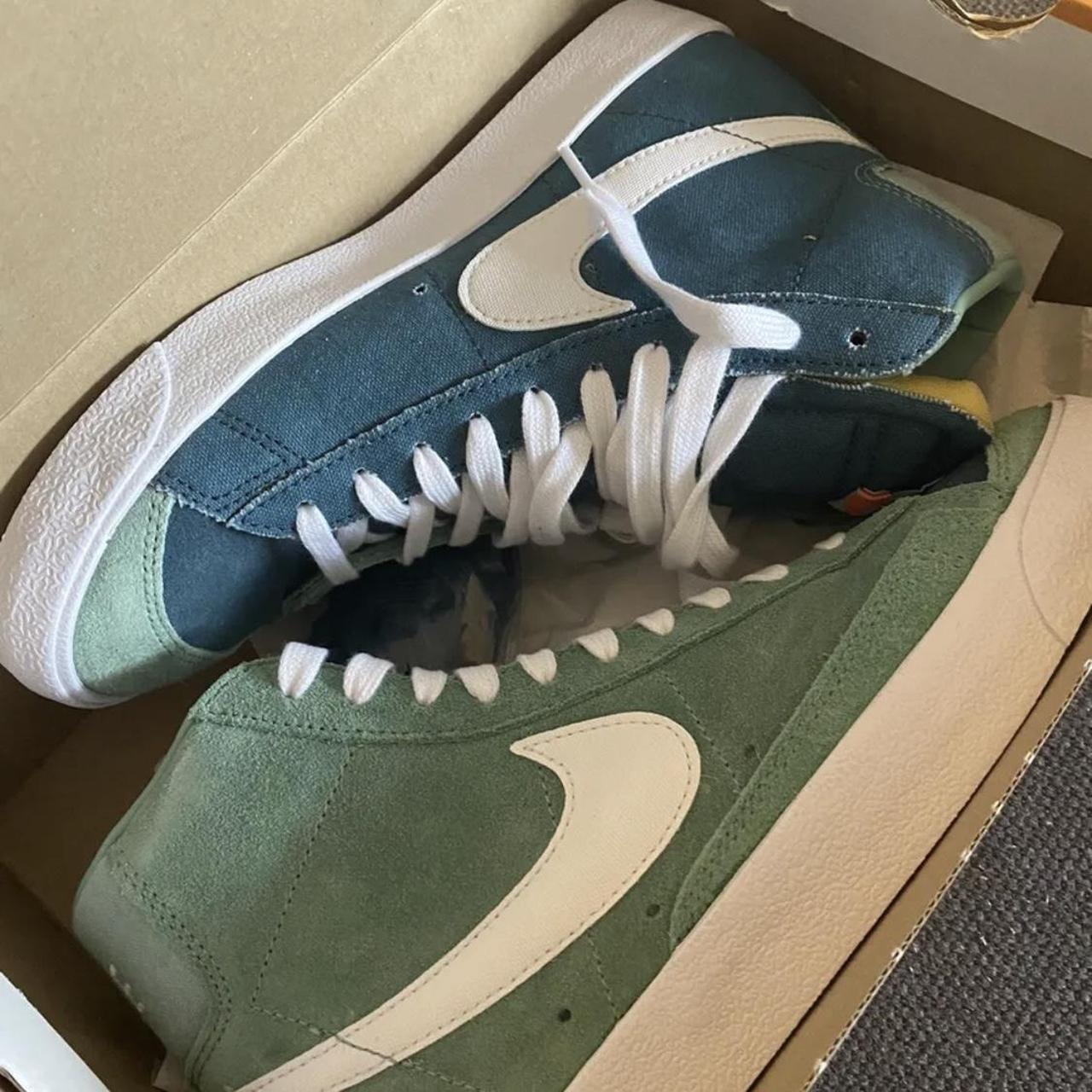 Ash Green Nike Blazer Mid 77 Green Suede Size Nike Blazer 77 Mid