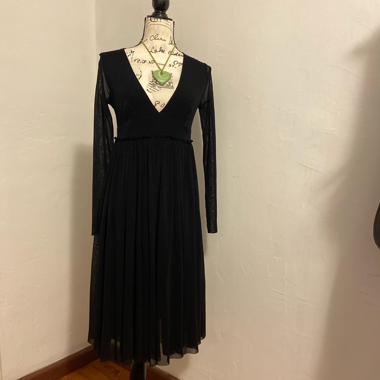 John Paul Gautier black, long sleeve dress size... - Depop