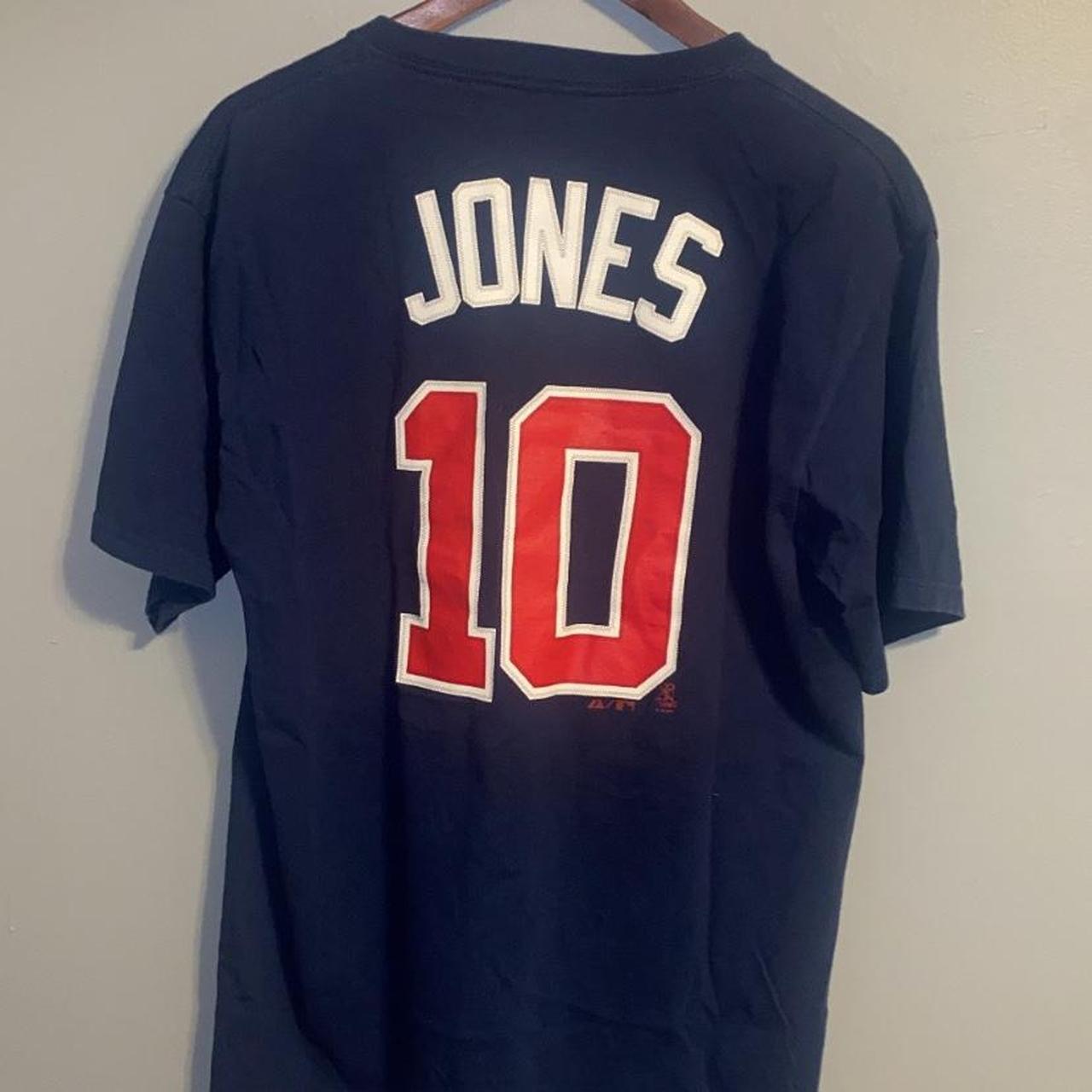 Atlanta Braves Chipper Jones Jersey men's size 52. - Depop