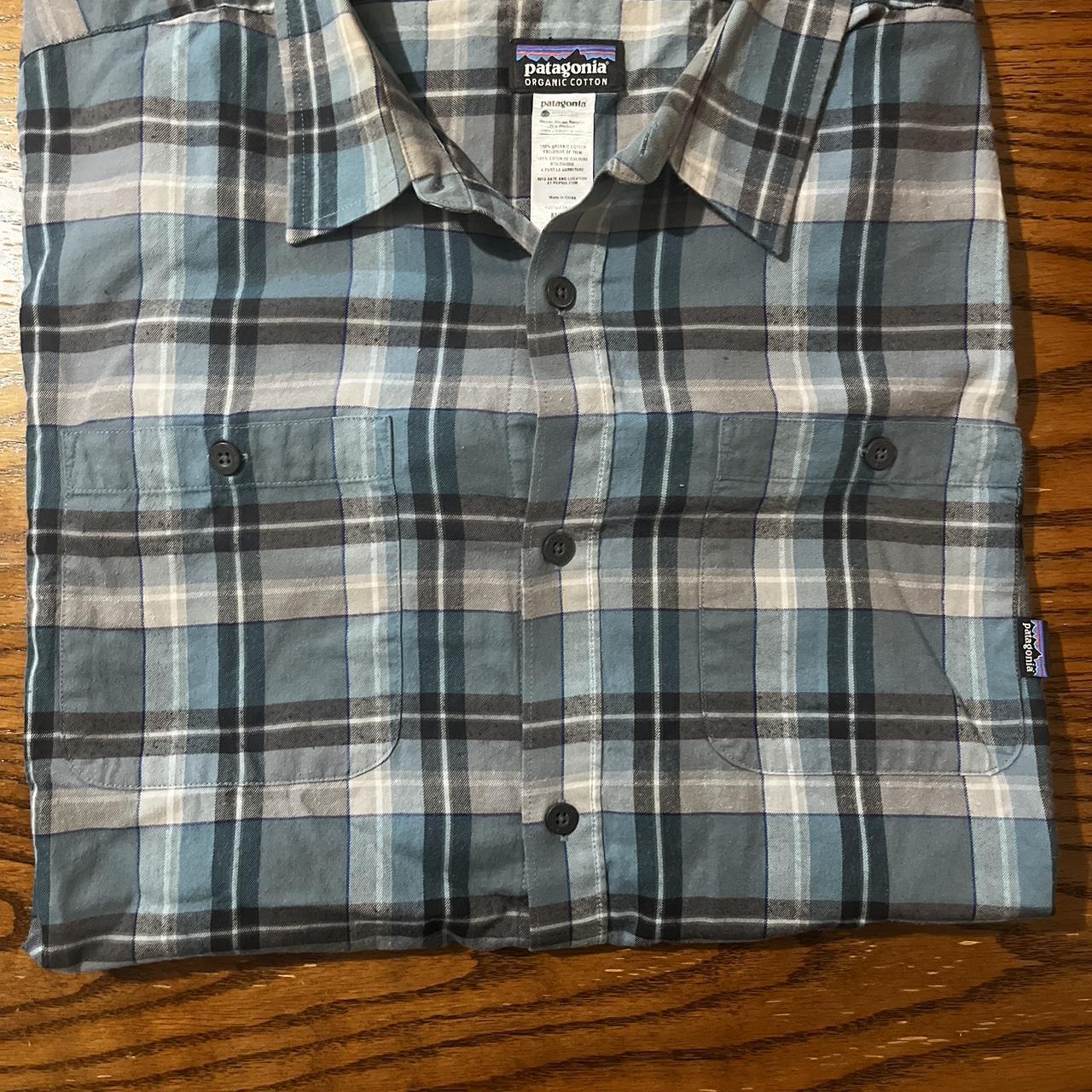 Vintage Patagonia Organic Cotton Button Down Long... - Depop