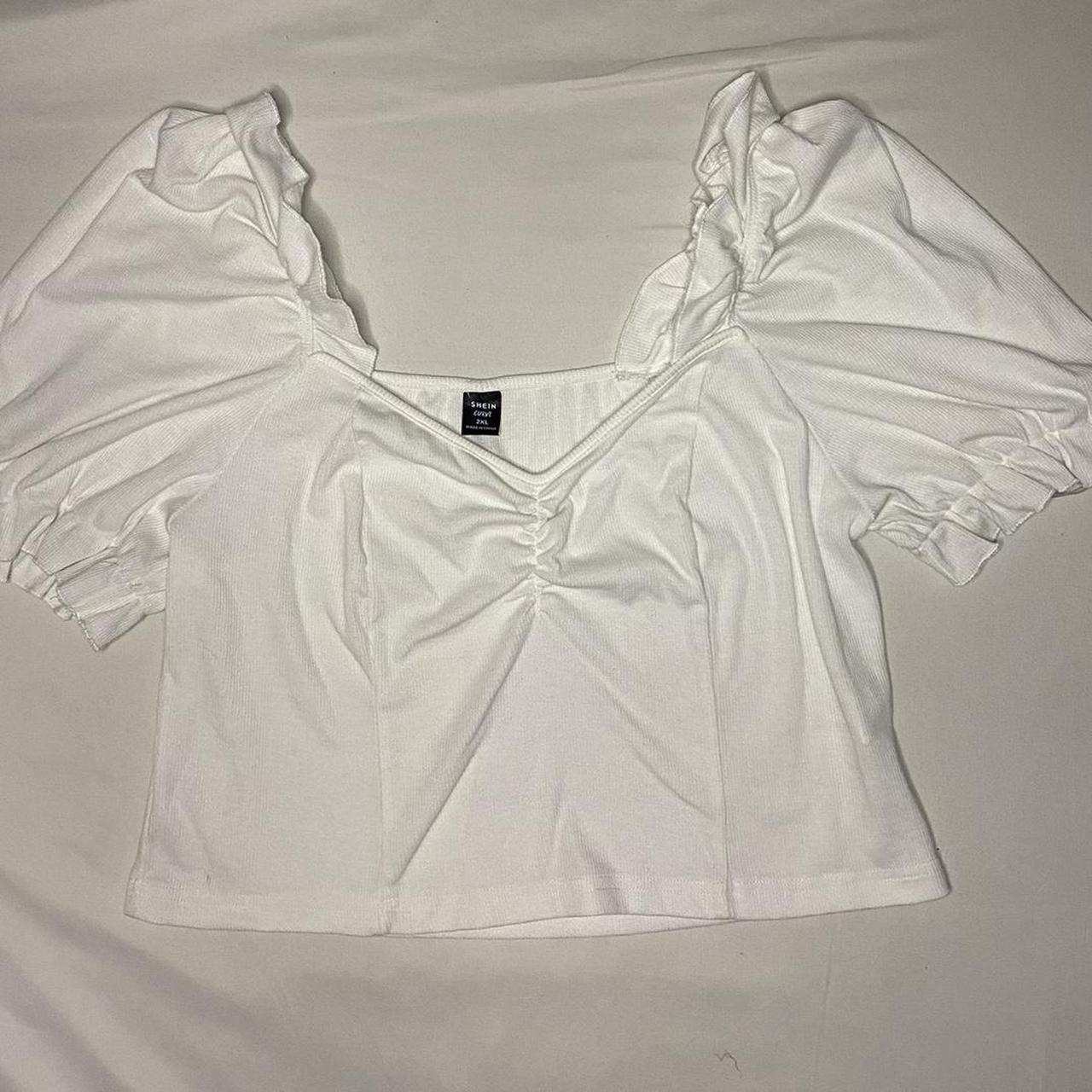 SHEIN white crop top #crop top - Depop