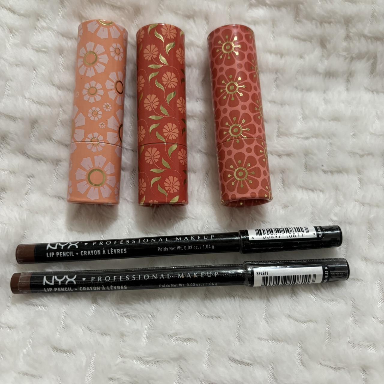 Nyx lip liners in nutmeg and lip balm bundle. All... Depop