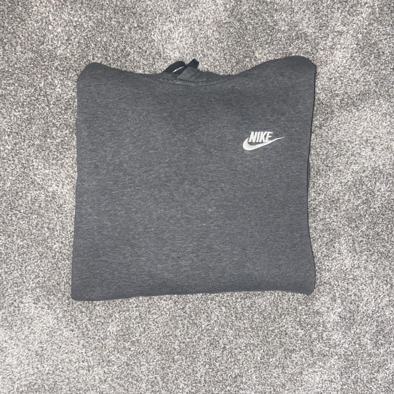 Dark Grey Nike Hoodie Worn But In Great Depop