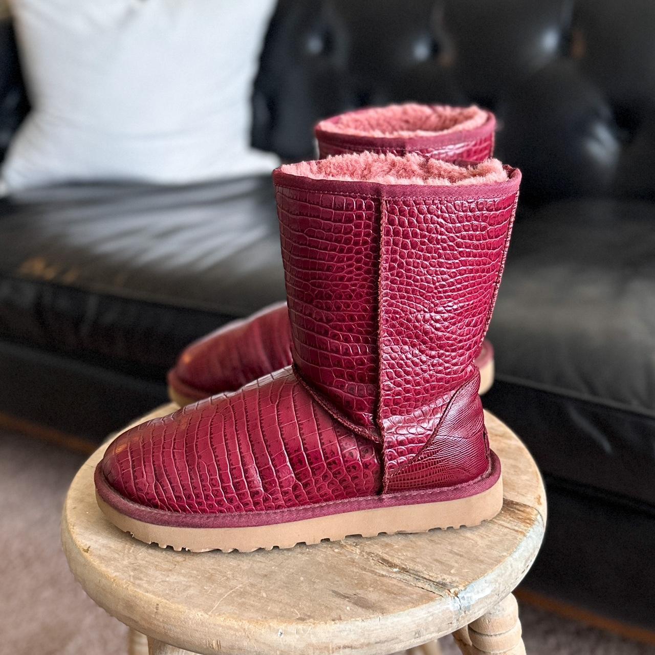 Maroon hot sale ugg boots