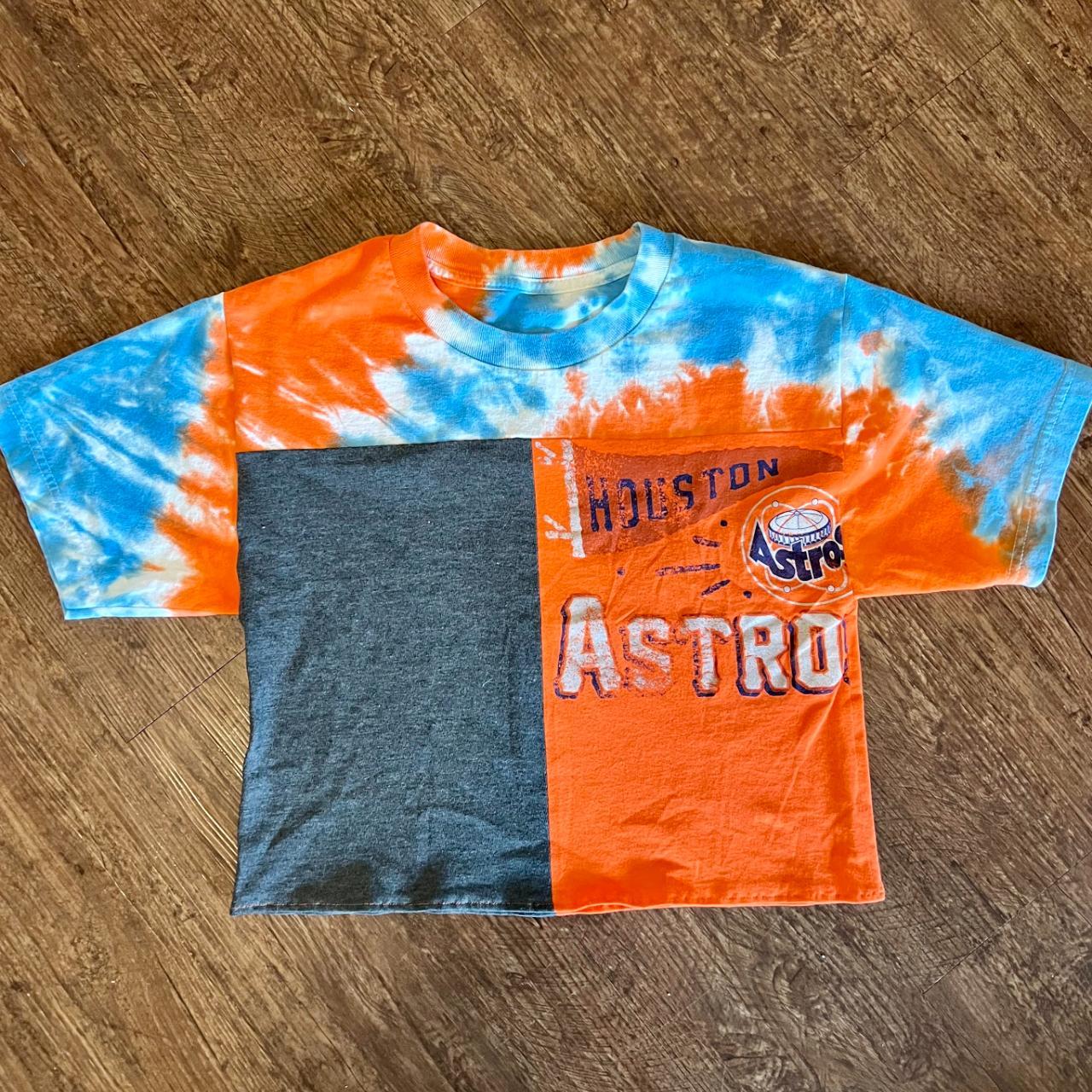 Custom TieDye kids Houston Astros shirt with Astros - Depop