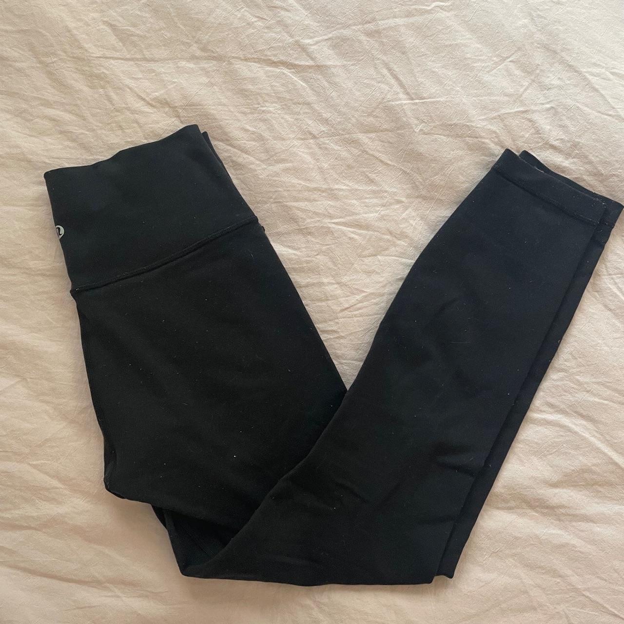 size 4 Black Lululemons - minimal pilling - Depop