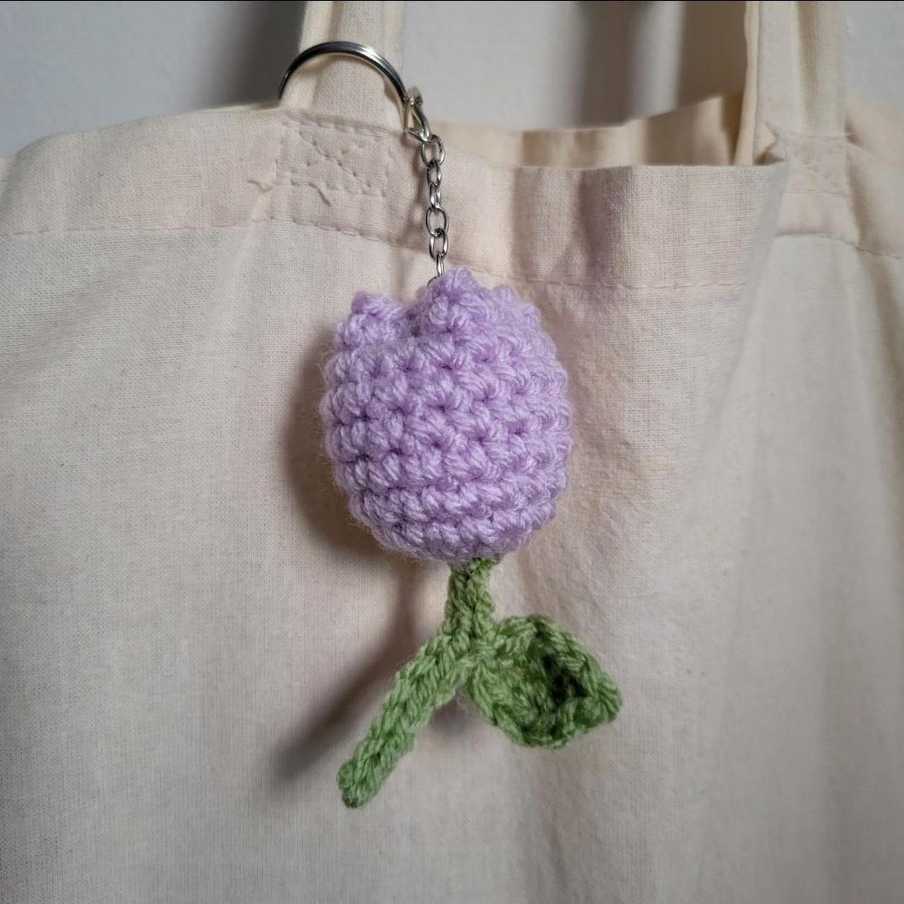 CHERRY CROCHET KEYCHAIN! - please read shop - Depop