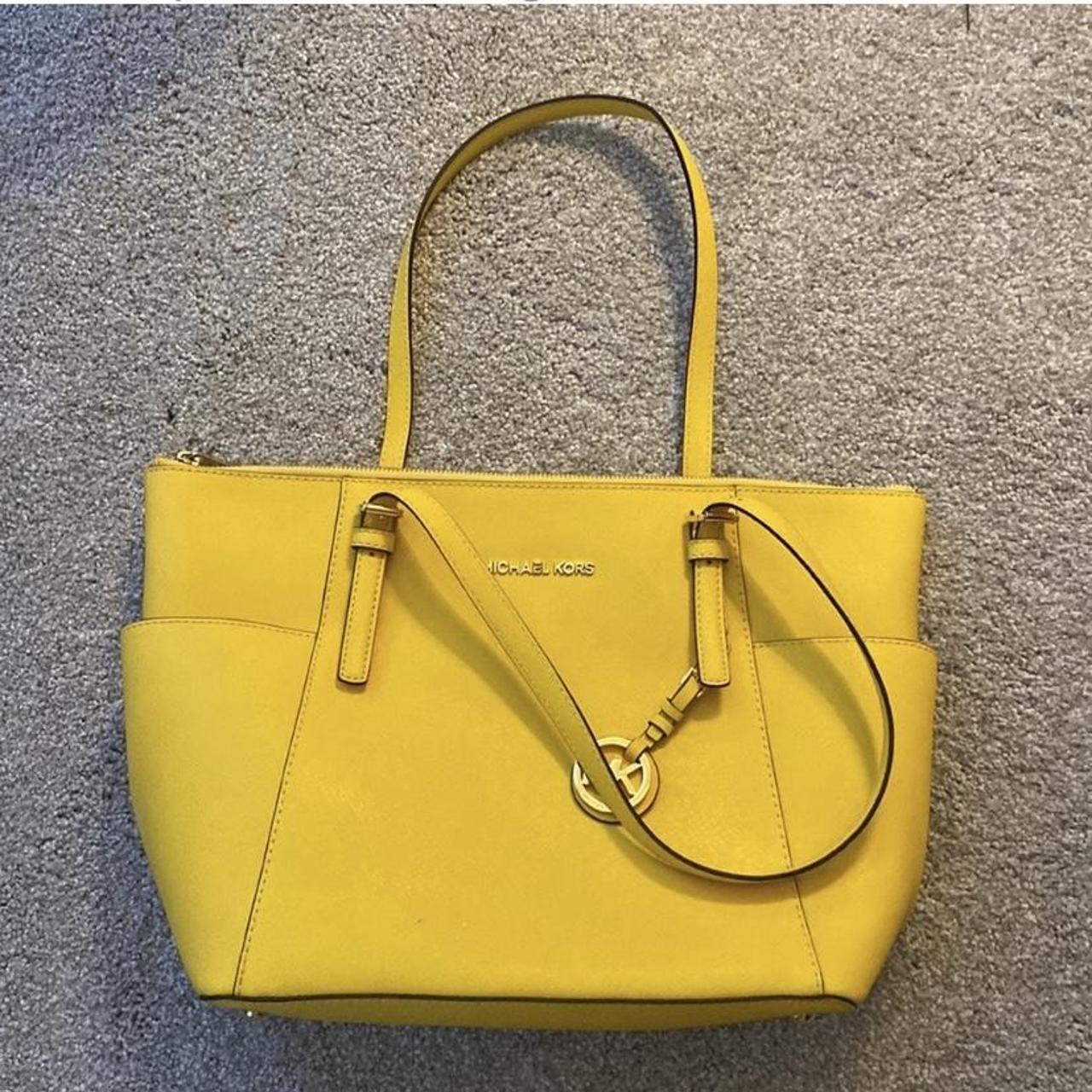 Michael kors on sale yellow tote