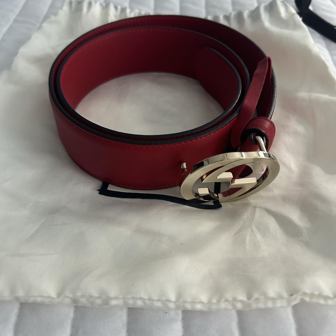 gucci belt men red