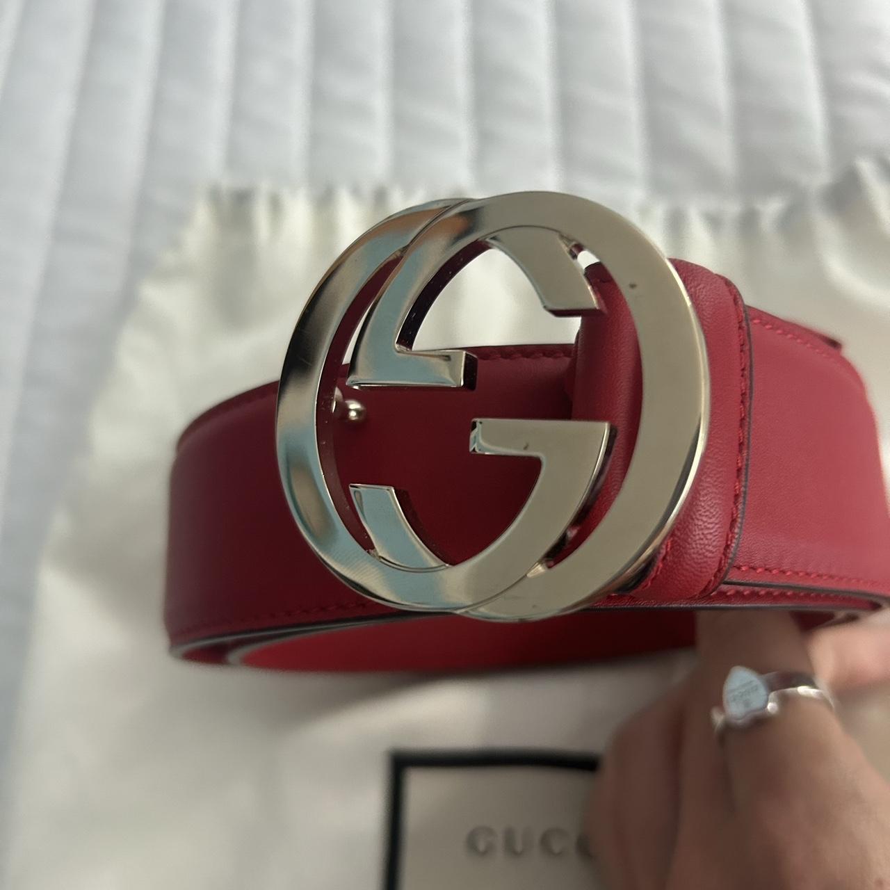 gucci belt men red