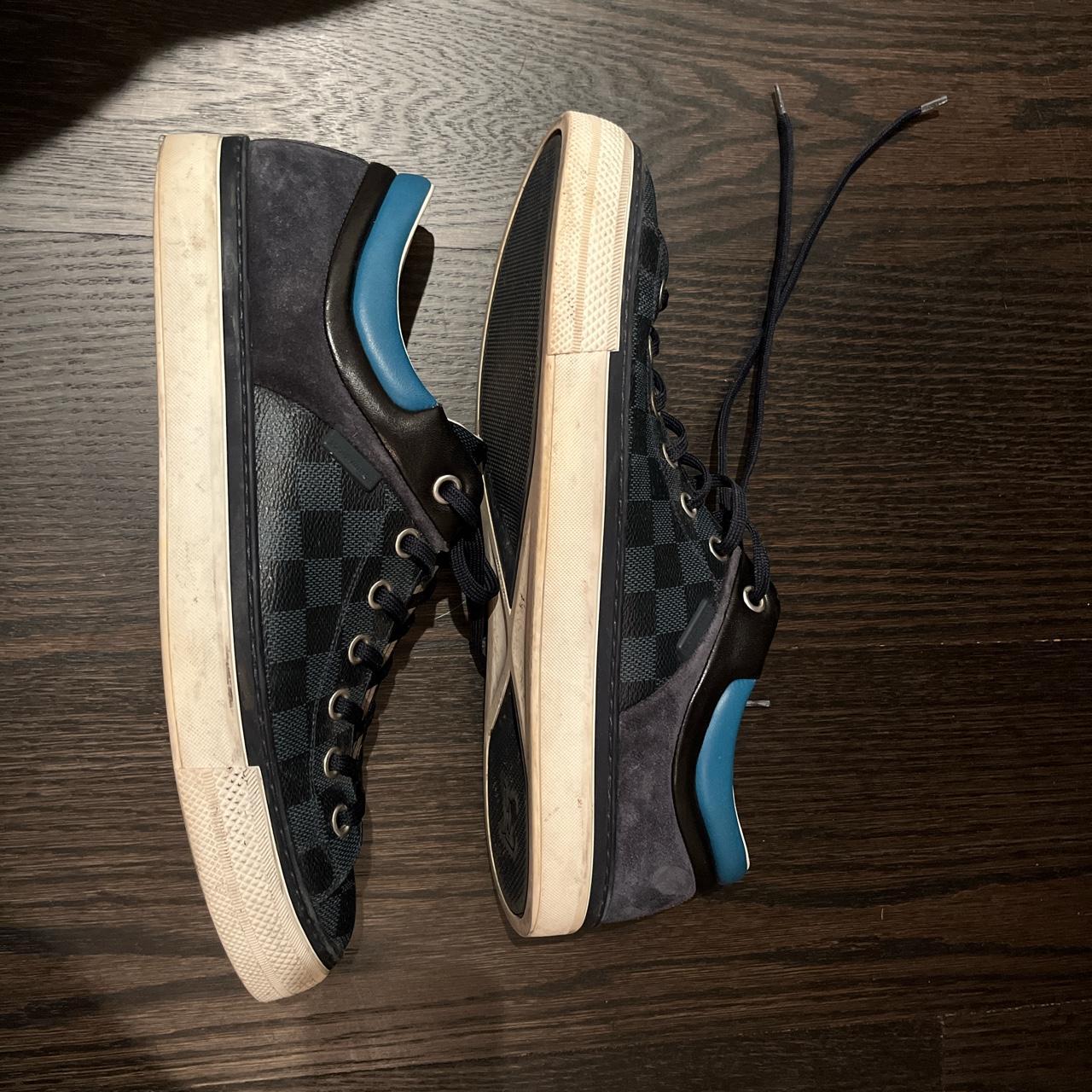 Louis Vuitton 青色 刺繍 ノースリーブ M Louis Vuitton 青色 刺繍 ノースリーブ M