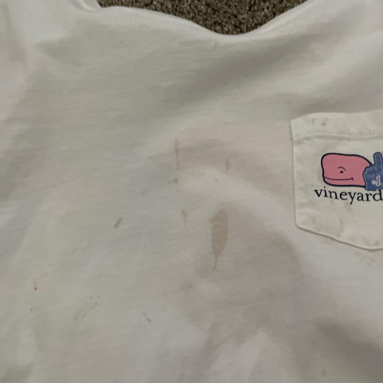 Lightly stained vineyard vine shirt size ax very