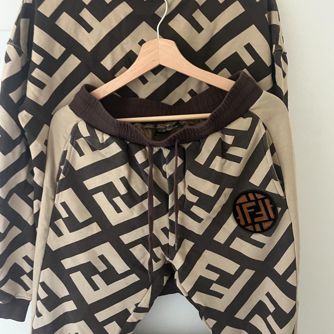 Fendi Designer Trousers and Sweatshirt combined set... - Depop