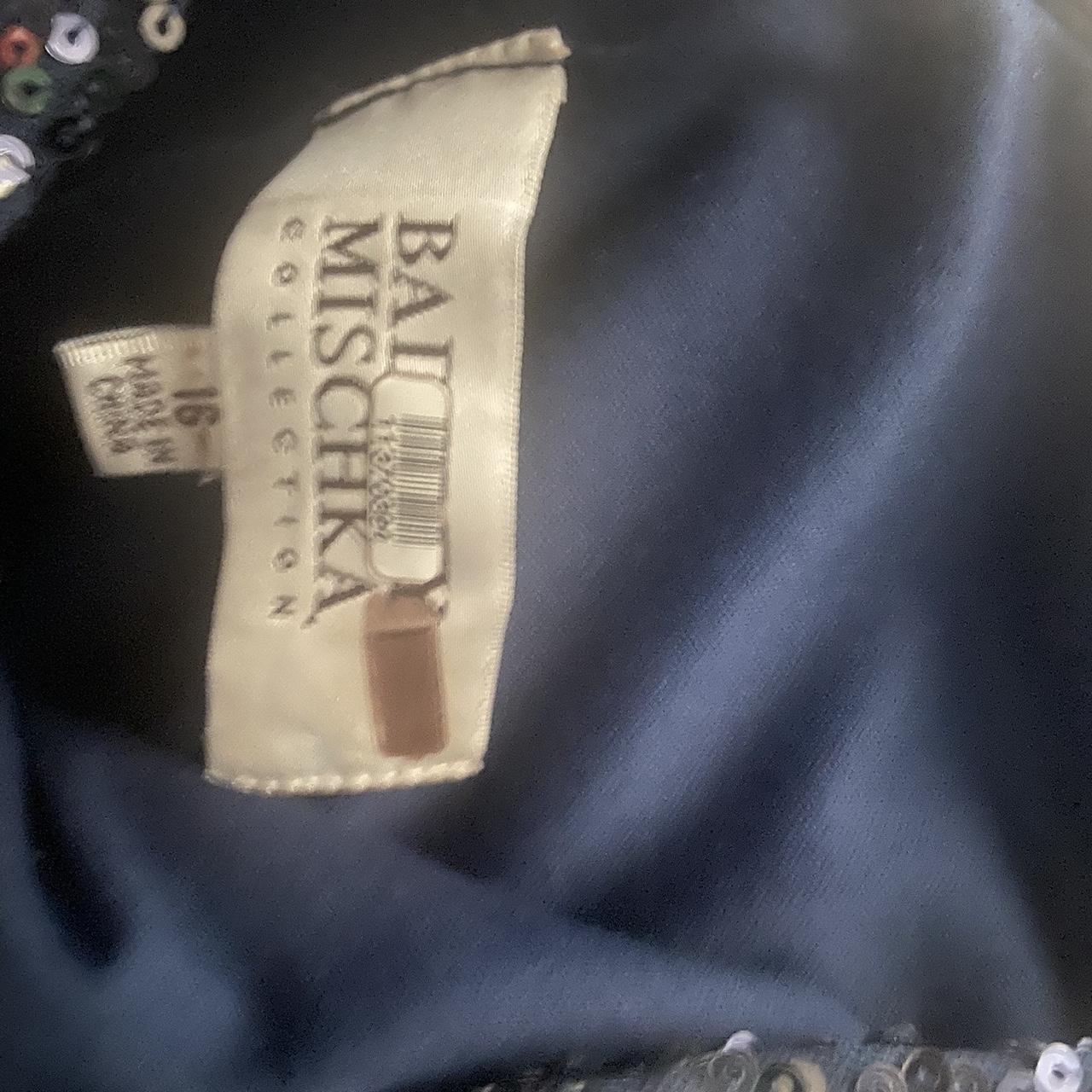 badgley mischka blue dress