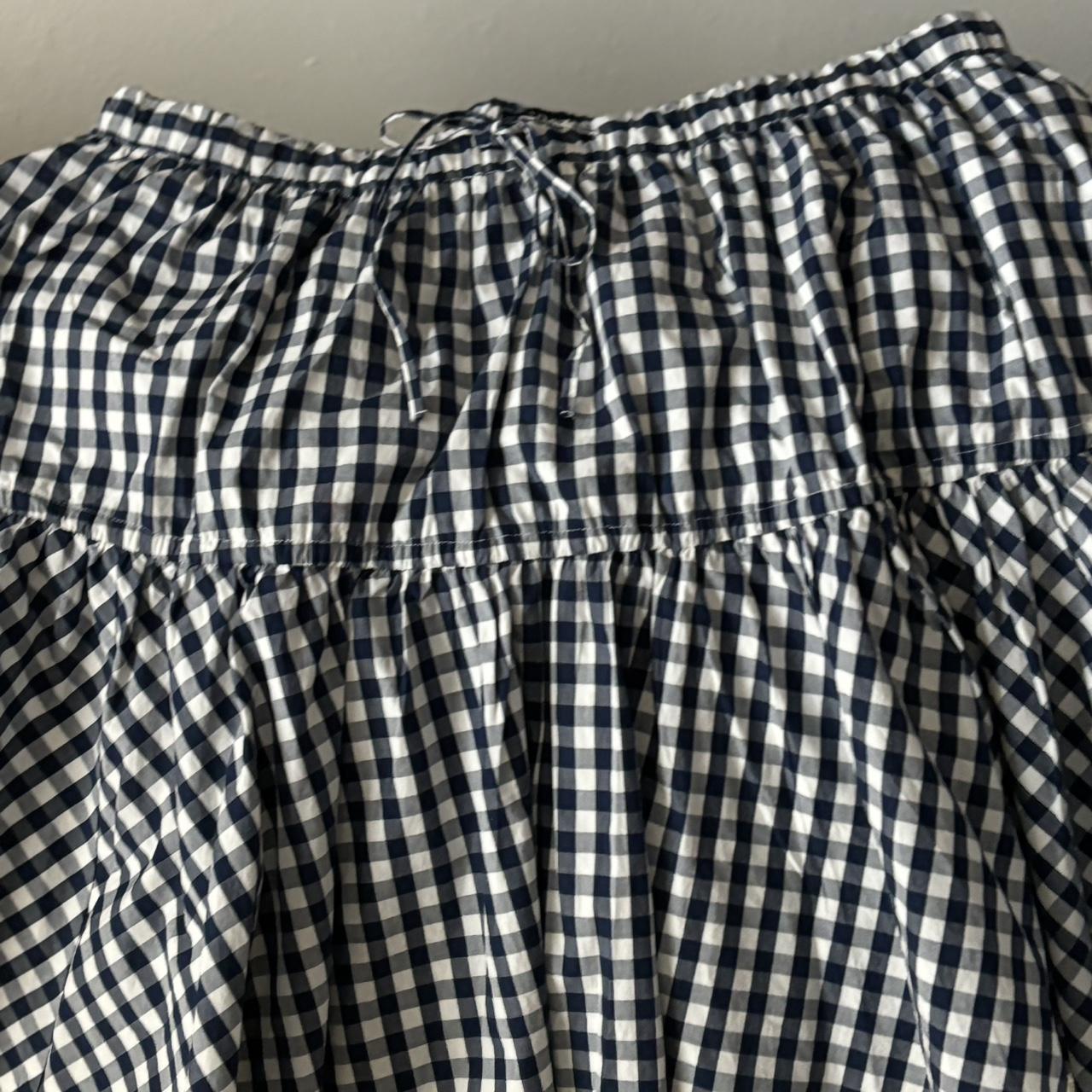 Black and white plaid skirt outlet xl