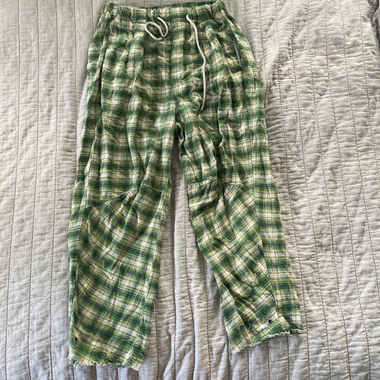 Men’s urban outfitters plaid joggers super comfy... - Depop