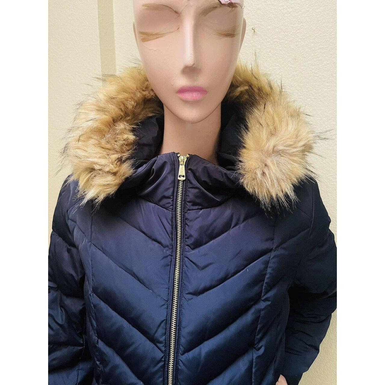 This beautiful blue Cole Haan puffer coat is the. Depop