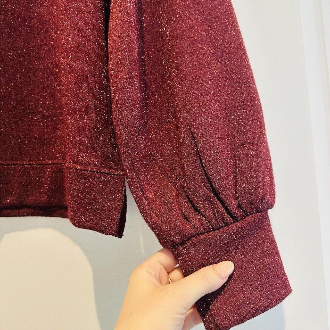 WYSE London Jumper Brand New Burgundy Gold Depop