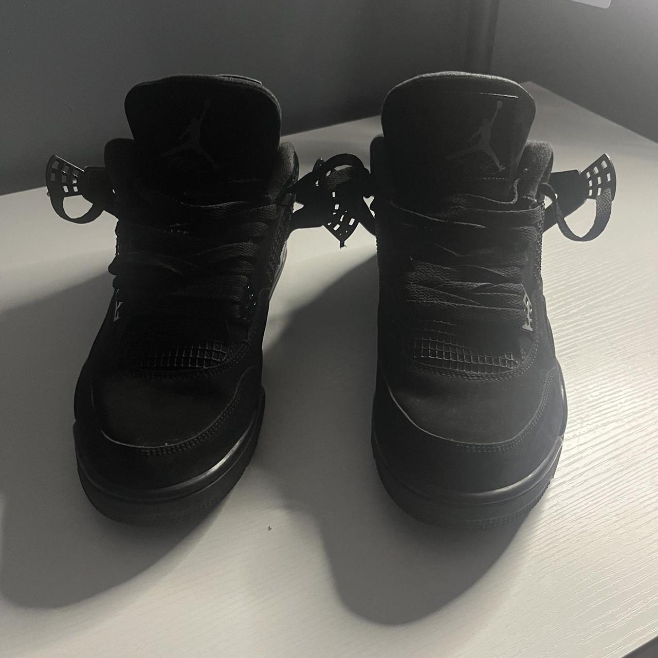 Jordan 4 Black Cats (NO BOX) #jordan4 #black #new #ds - Depop