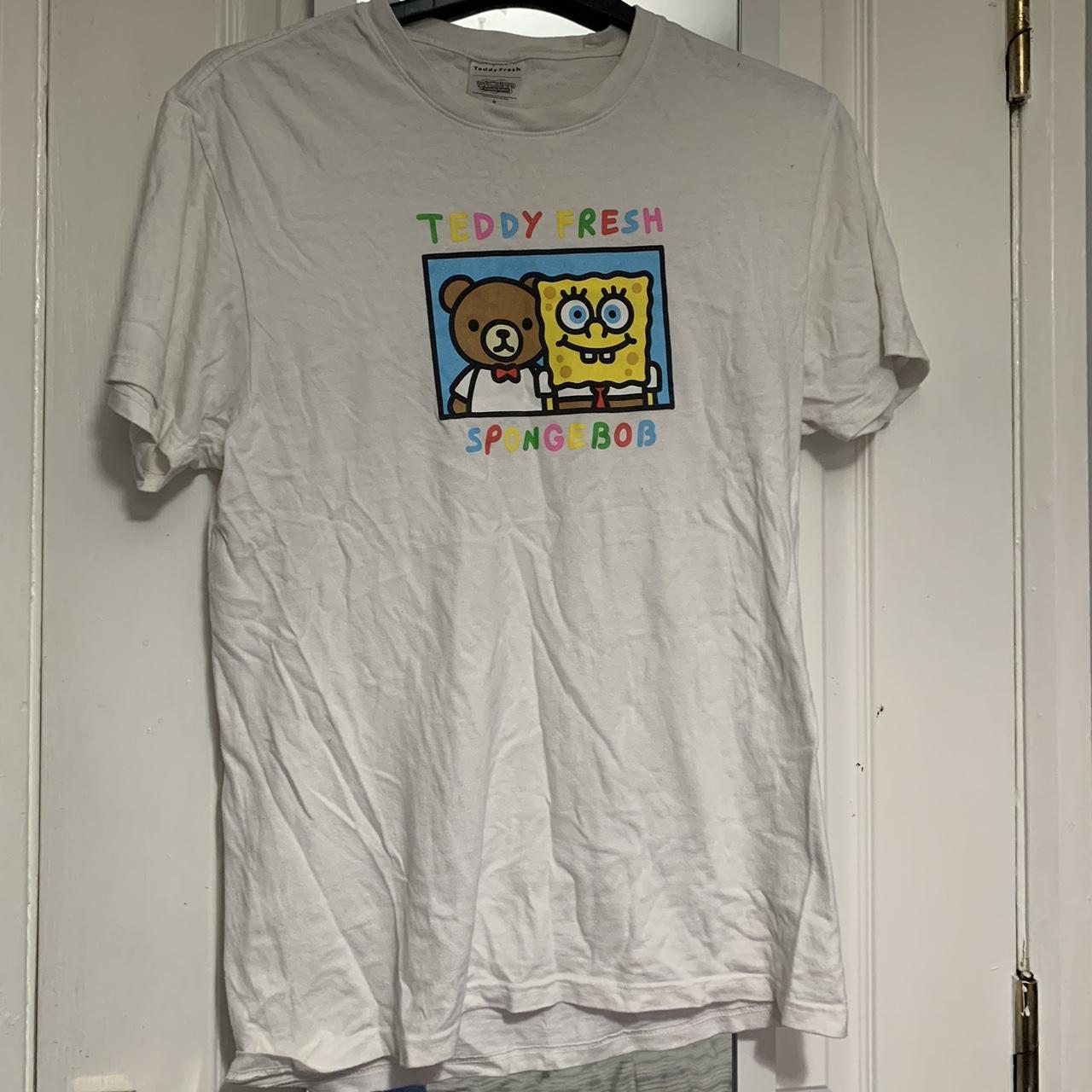 Small Teddy Fresh x sponge Bob tee shirt Depop