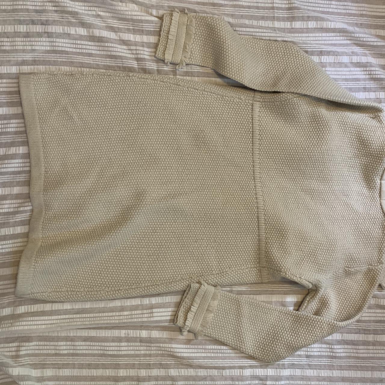 100 wool Boden thigh length moss stitched jacket... Depop