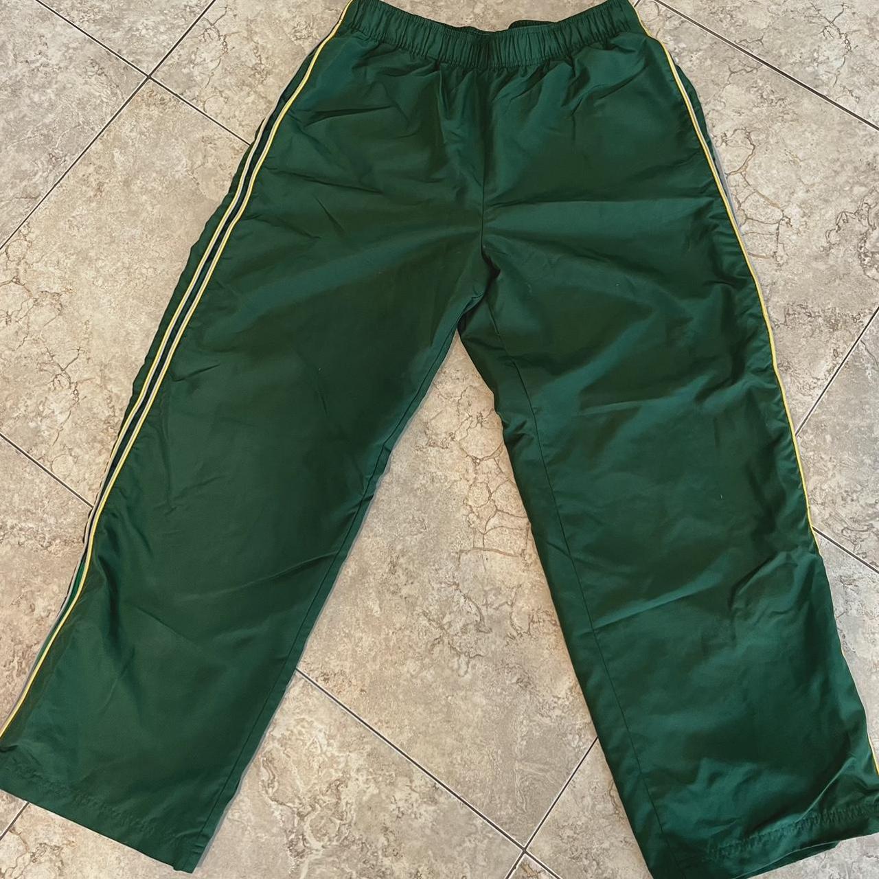 Medium Vintage Old Navy track pants zip 34” at the... Depop