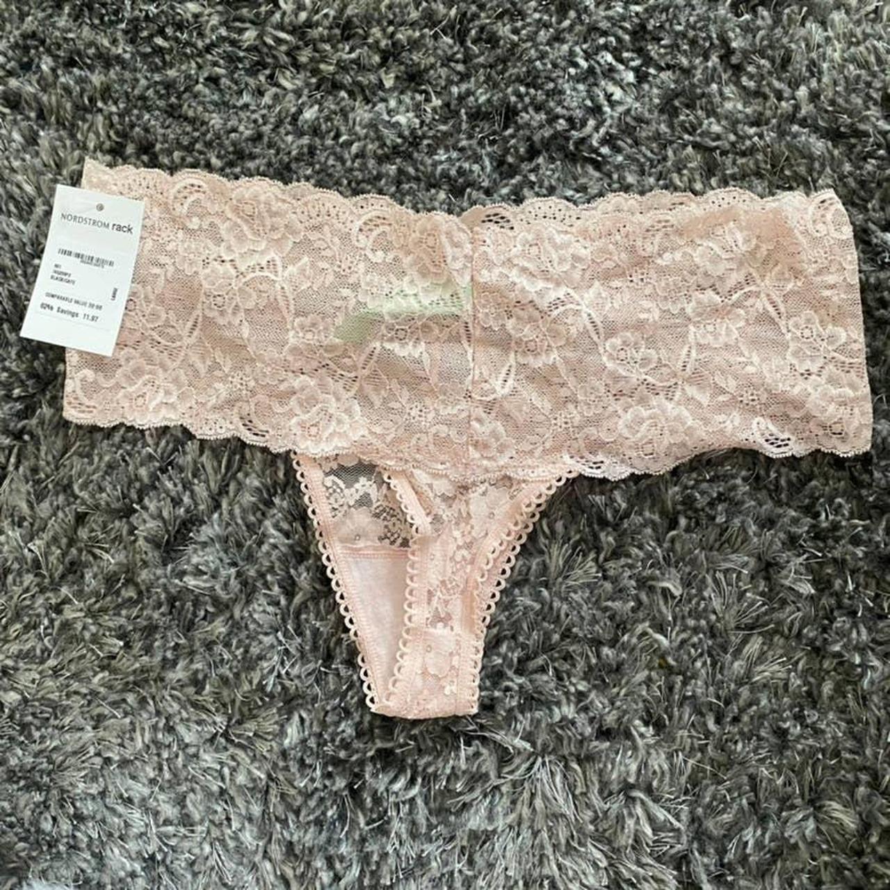 Honeydew Intimates Large Pastel Pink Lace Cheeky - Depop