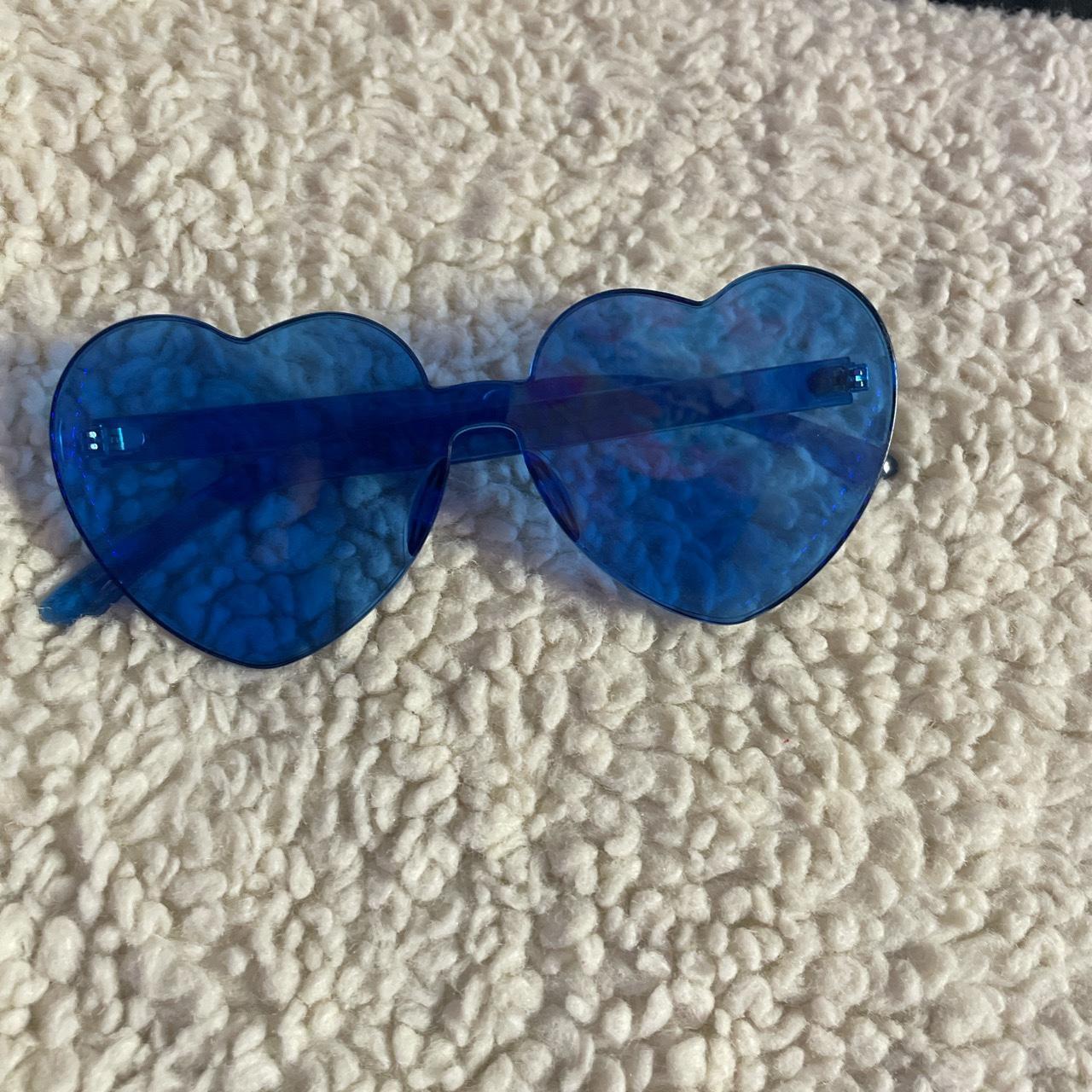 blue heart sunglasses Depop