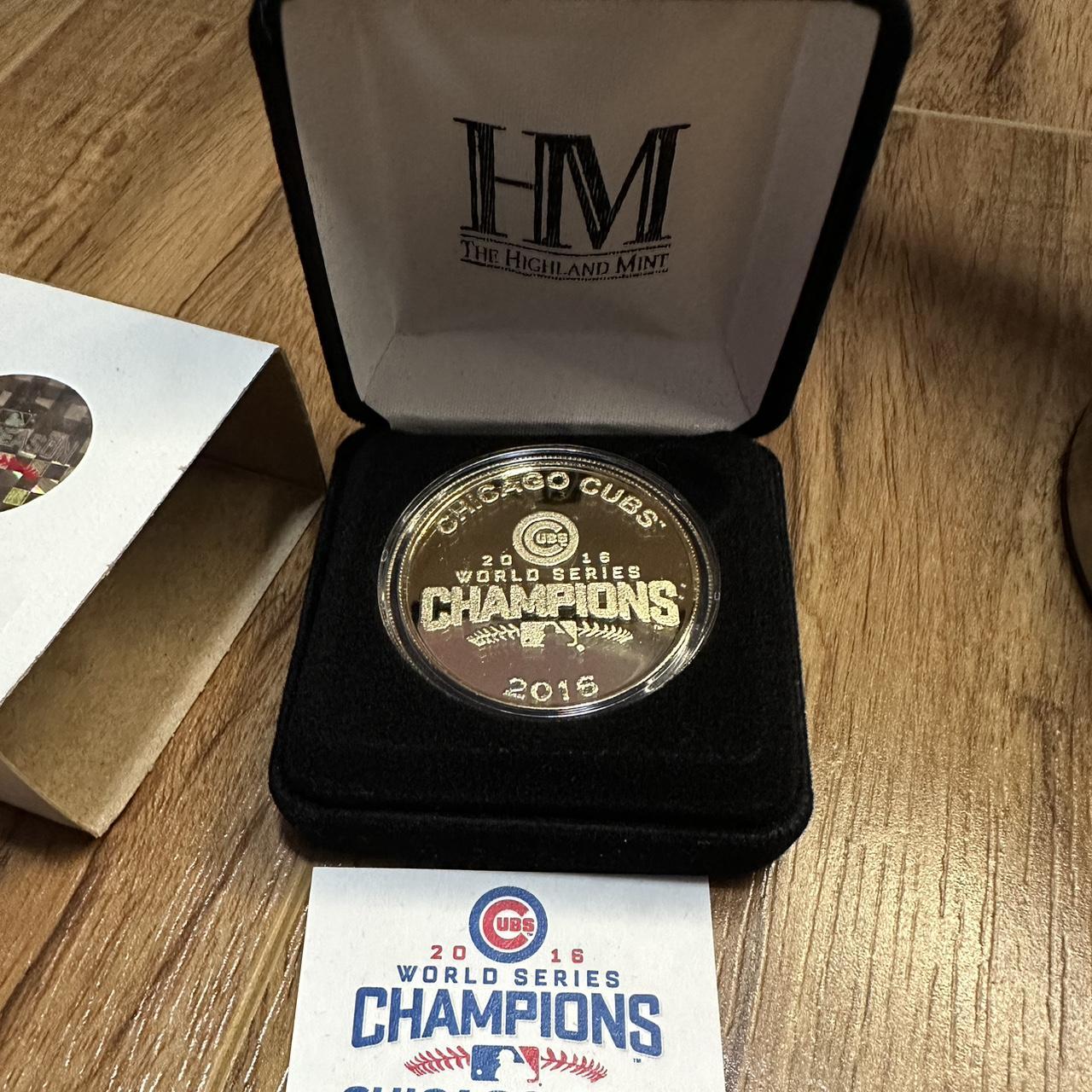 Chicago Cubs 2016 World Series Champions Silver & Gold Two-Tone Mint Coin