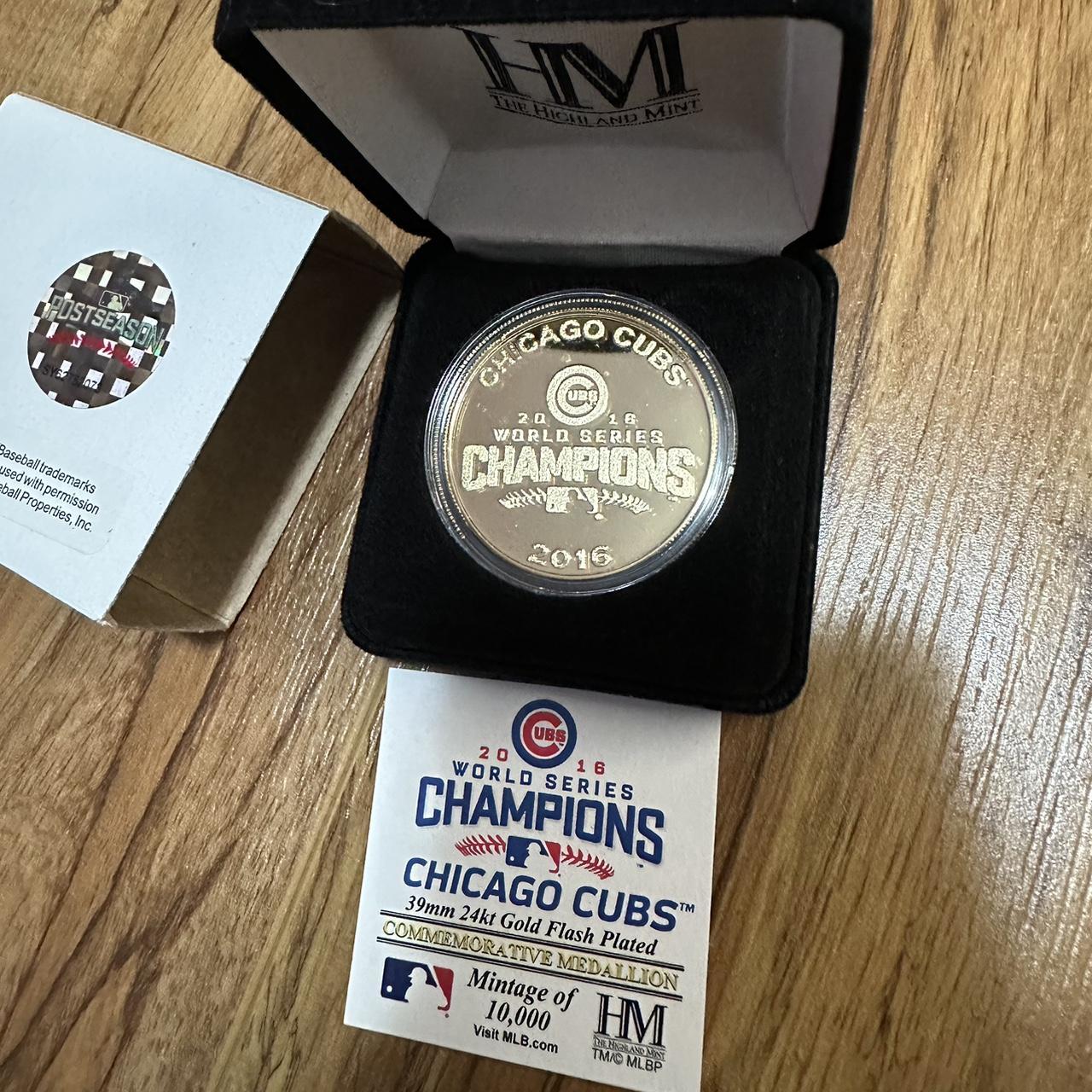 Chicago Cubs 2016 World Series Champions Silver & Gold Two-Tone Mint Coin