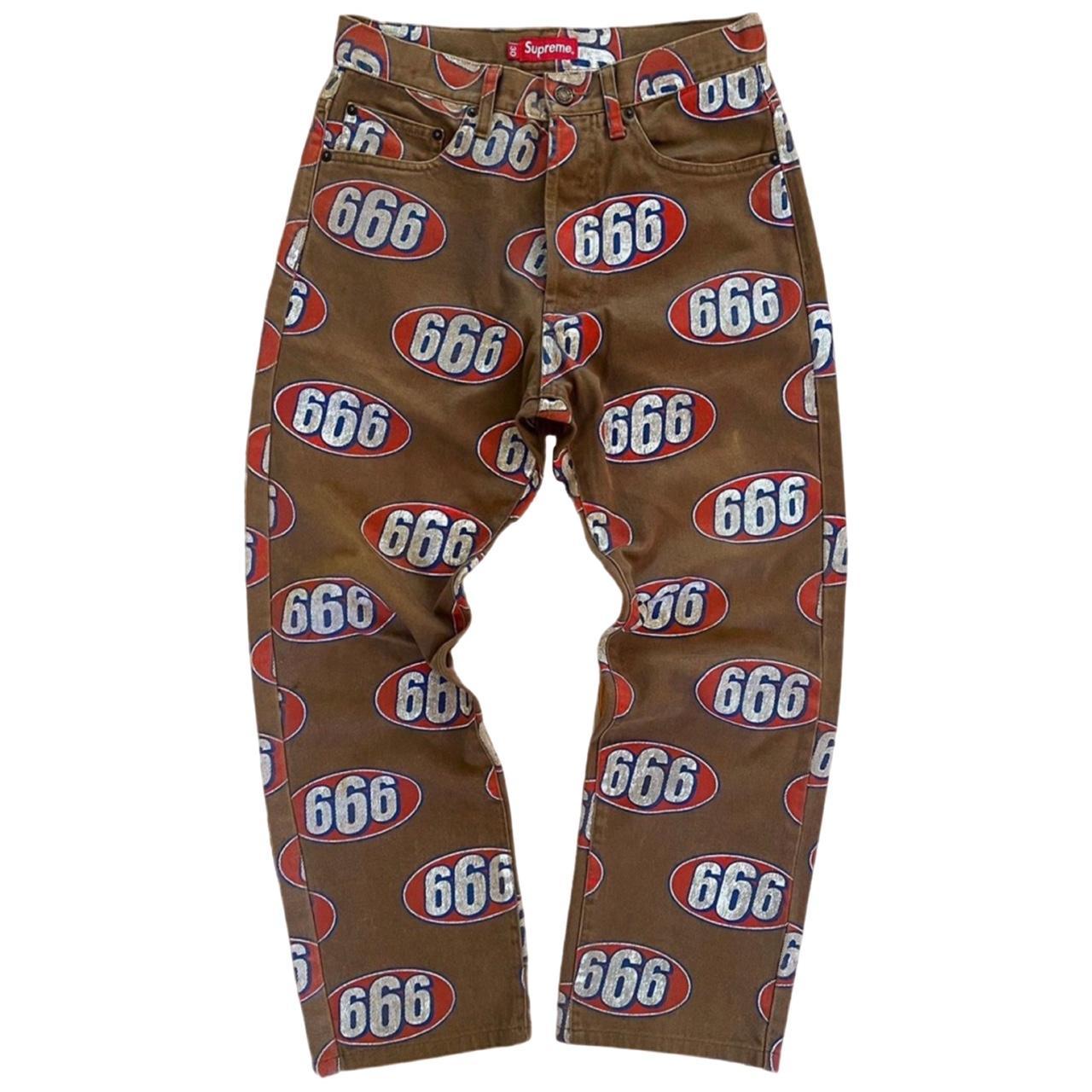 Supreme 666 Denim Pants Brown