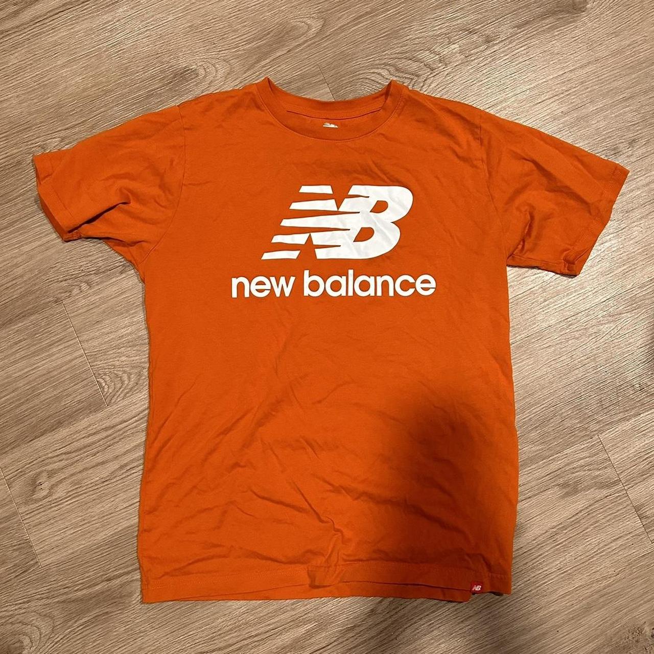 Orange New Balance t-shirt Size large #newbalance... - Depop