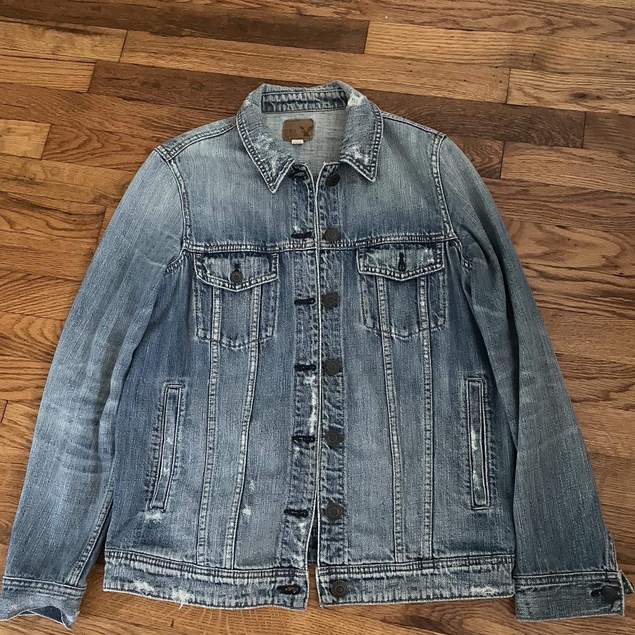 American Eagle blue denim jacket -Size Depop
