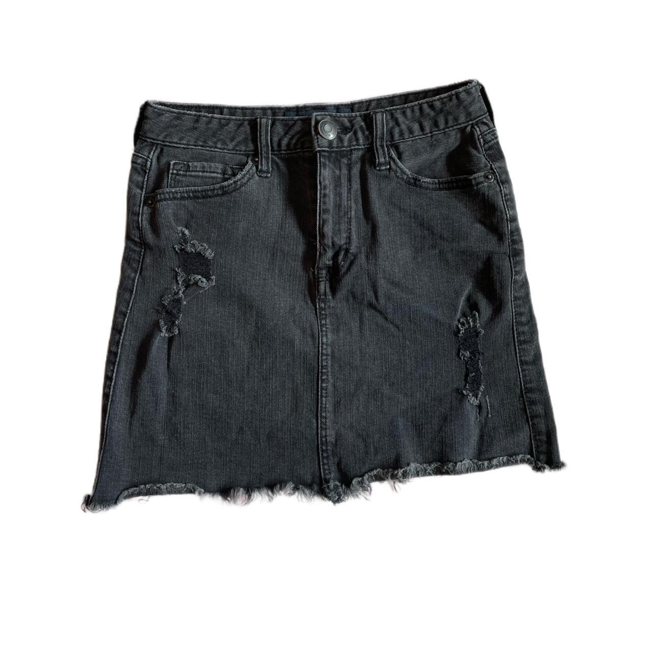 Black jean skirt outlet aeropostale